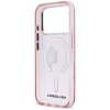 Etui Karl Lagerfeld IML Peekaboo MagSafe do iPhone 17 Pro różowy